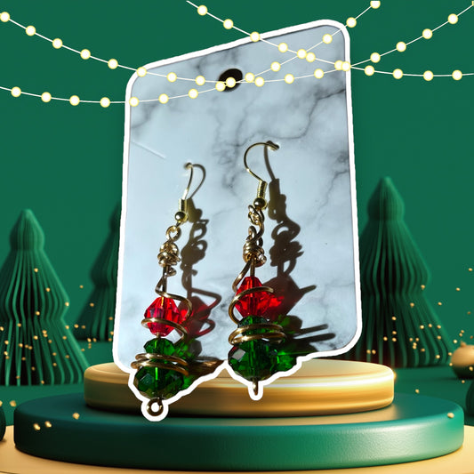 Festive Spiral Earrings