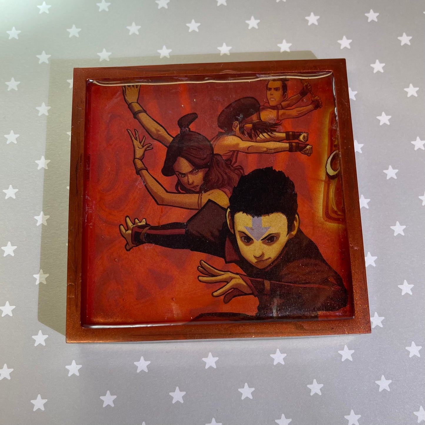 “Fire” Manga Resin Coaster