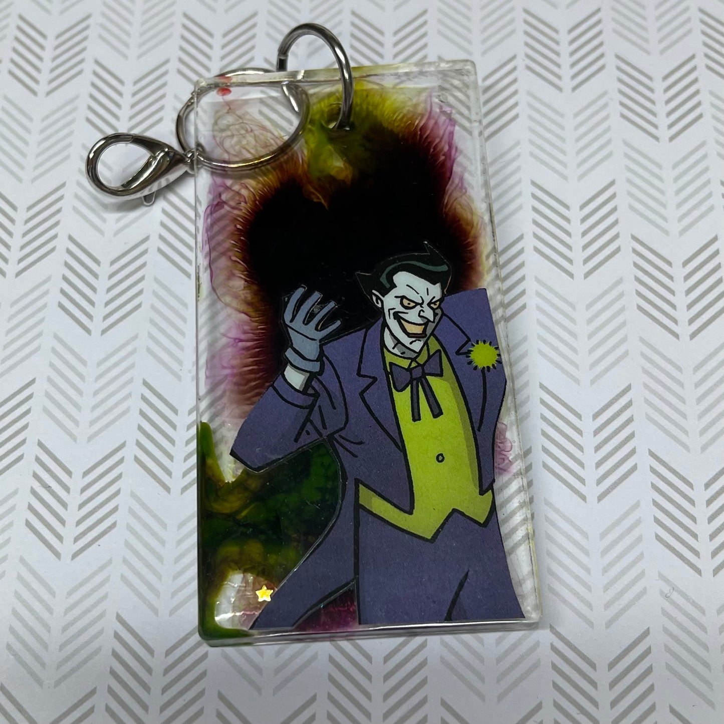 “Always Laughing” Comic Book Resin Large Keychain