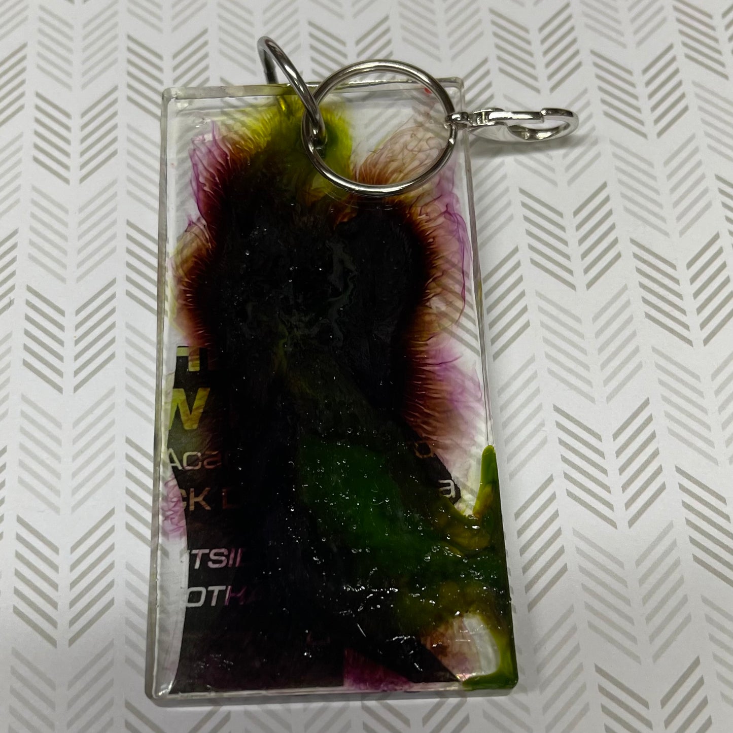 “Always Laughing” Comic Book Resin Large Keychain