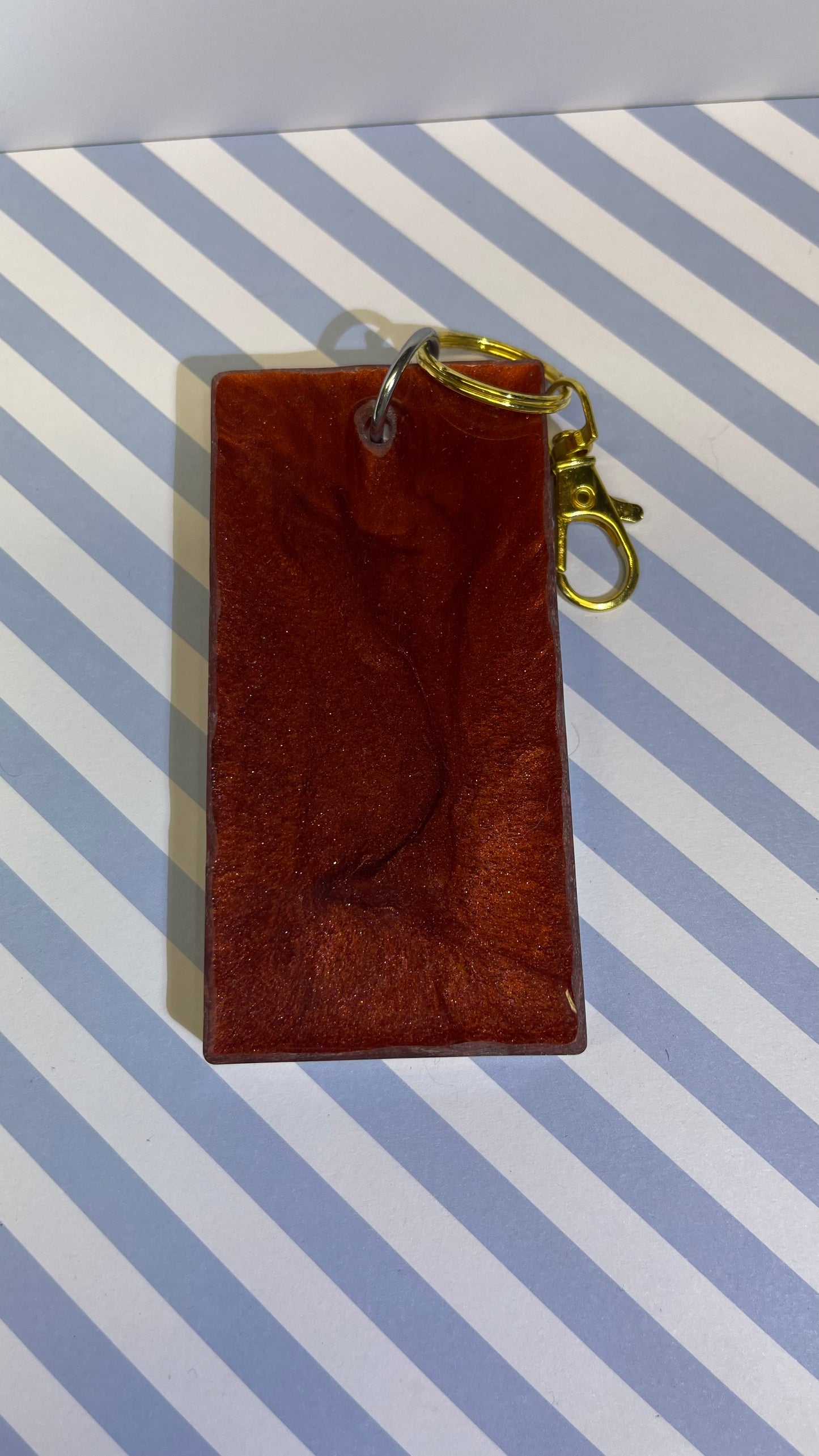 Red Large Comic Book Resin Keychain