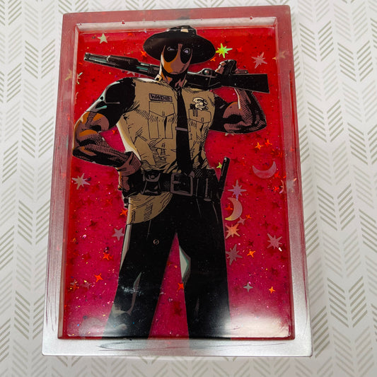 “Sheriff” Comic Book Resin Tray