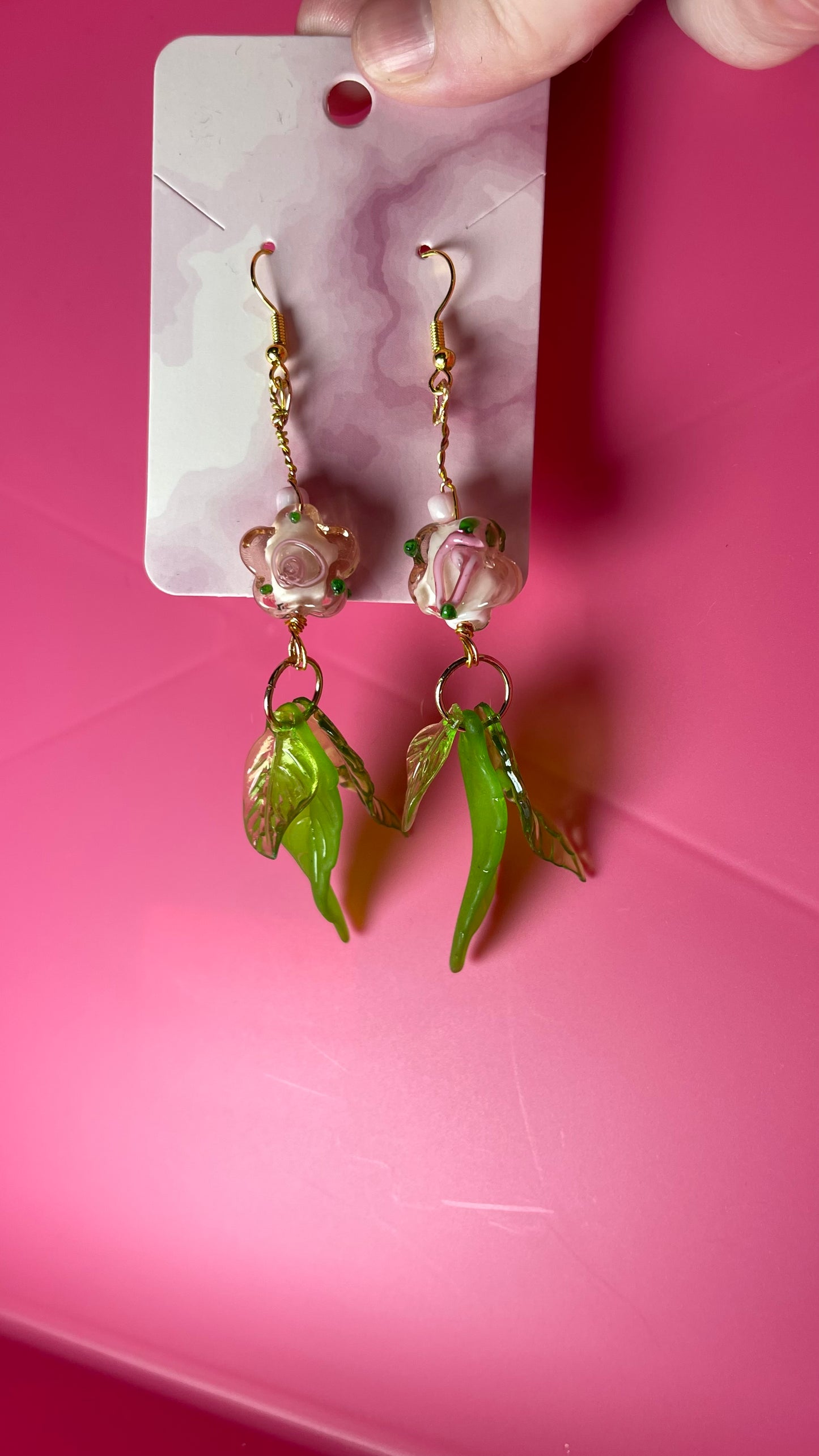 Glass Spring Blossom Earrings