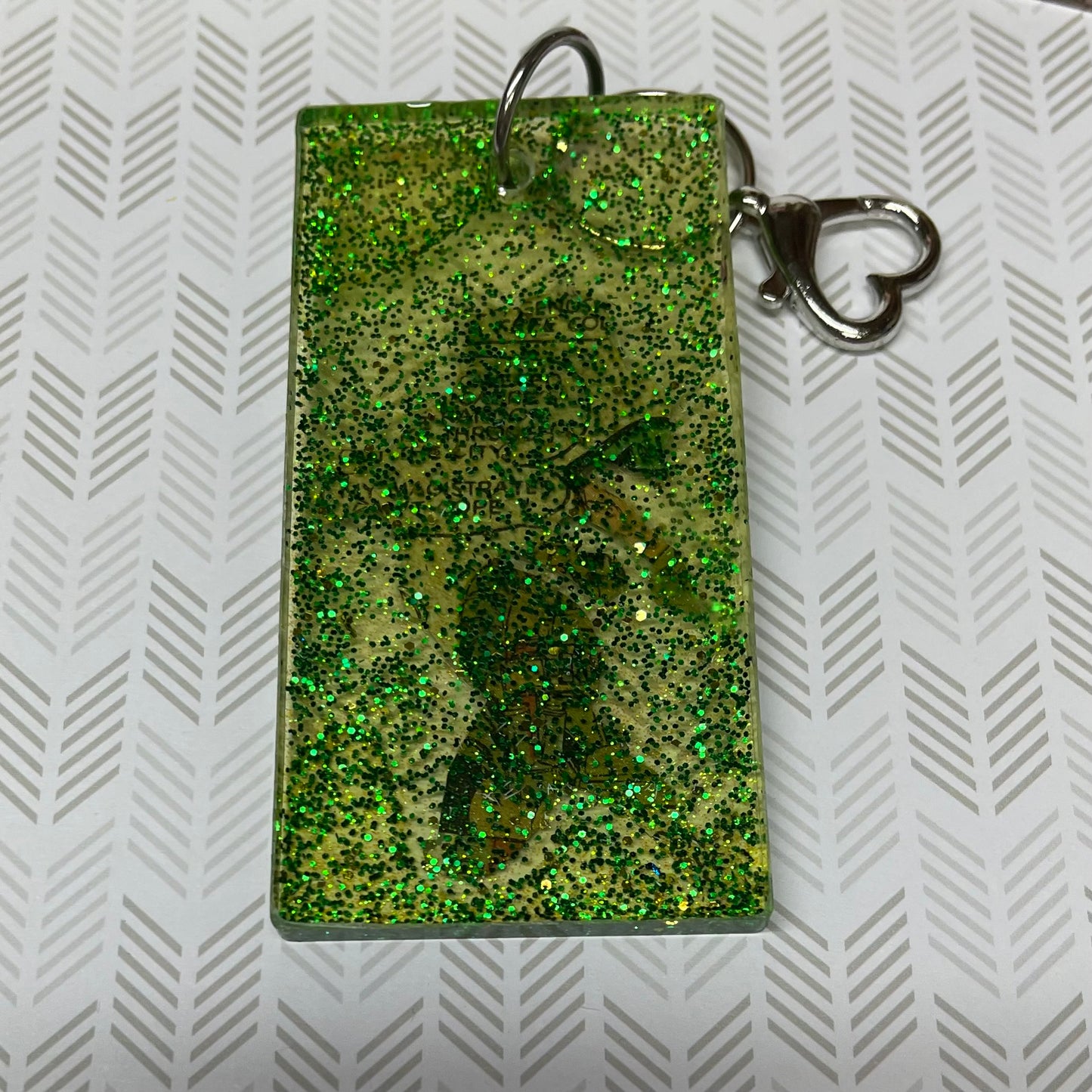 “Touched” Comic Book Resin Large Keychain