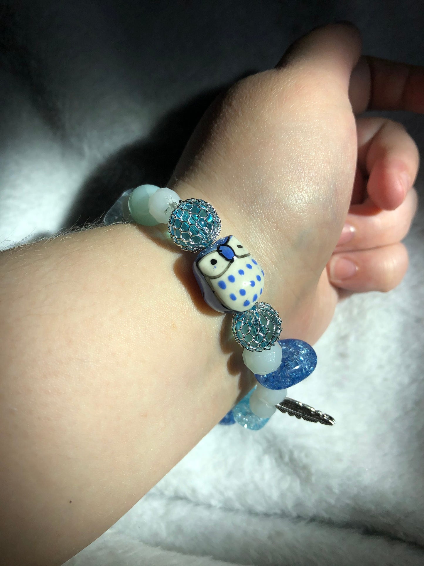 Azure Owl Sapphire Bracelet - Jay Collection