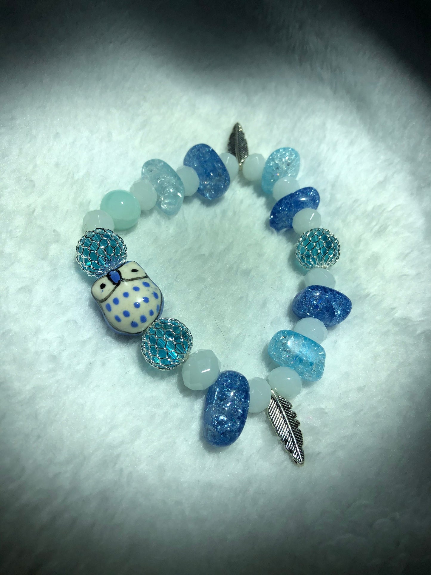 Azure Owl Sapphire Bracelet - Jay Collection