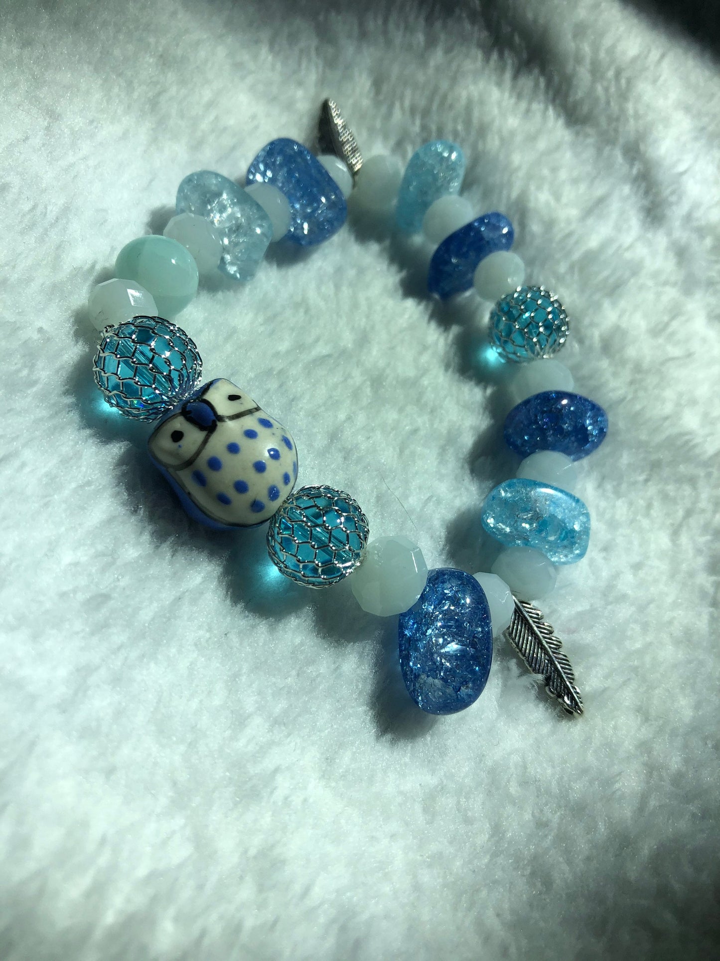 Azure Owl Sapphire Bracelet - Jay Collection