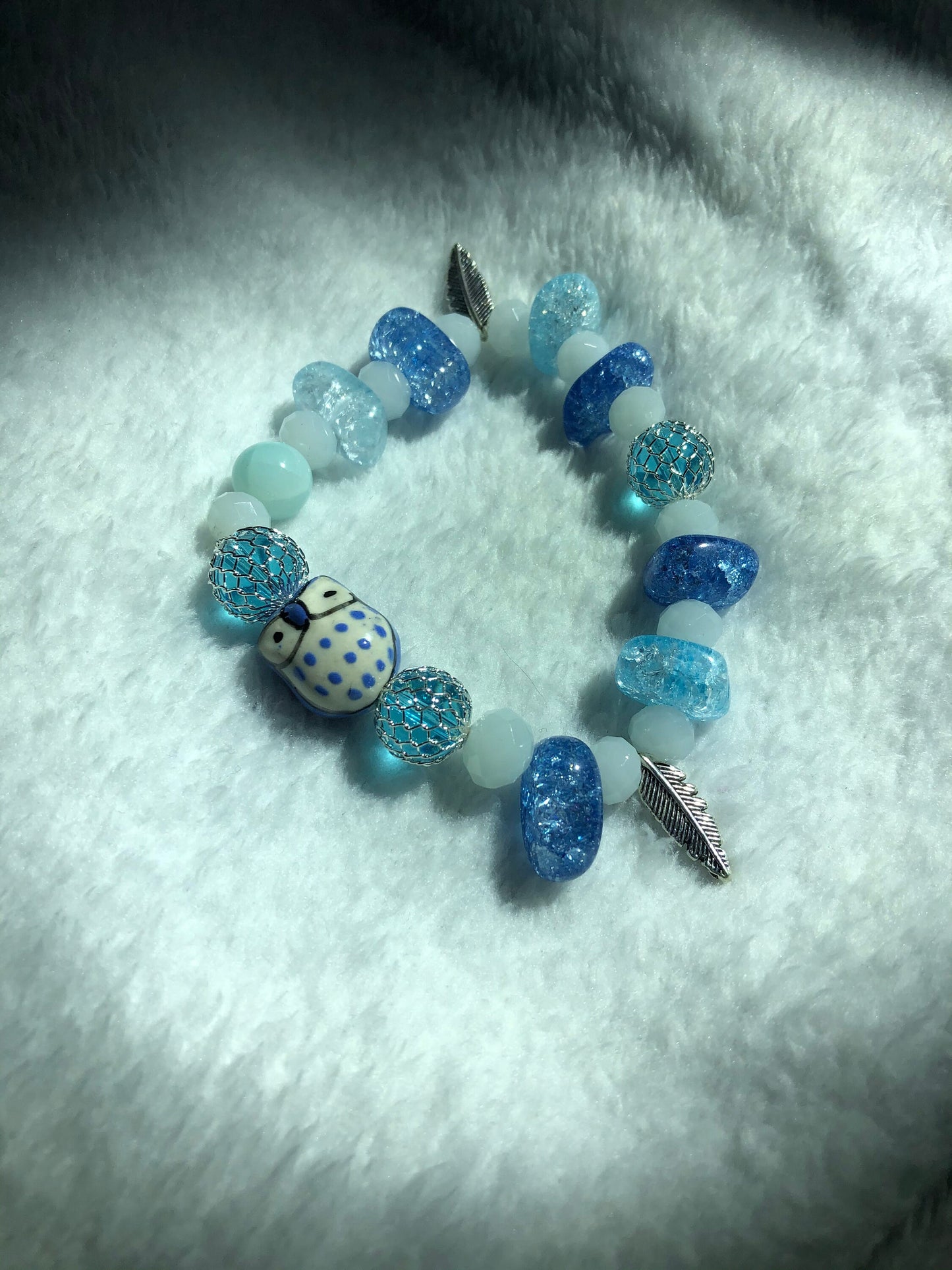 Azure Owl Sapphire Bracelet - Jay Collection