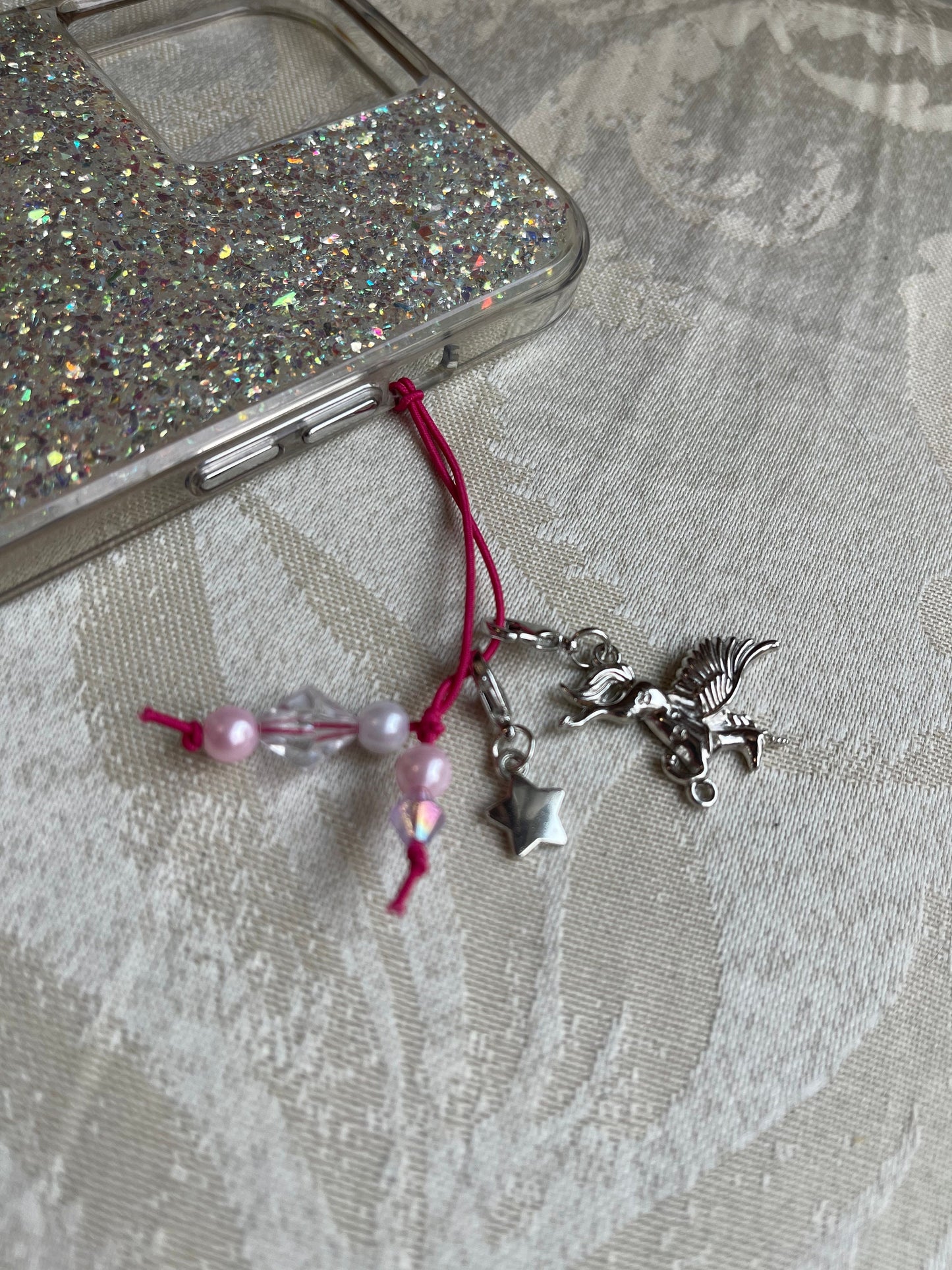 Super Adorable Pegasus Star Phone/Backpack Charm (Works On ANY Phone Case!)