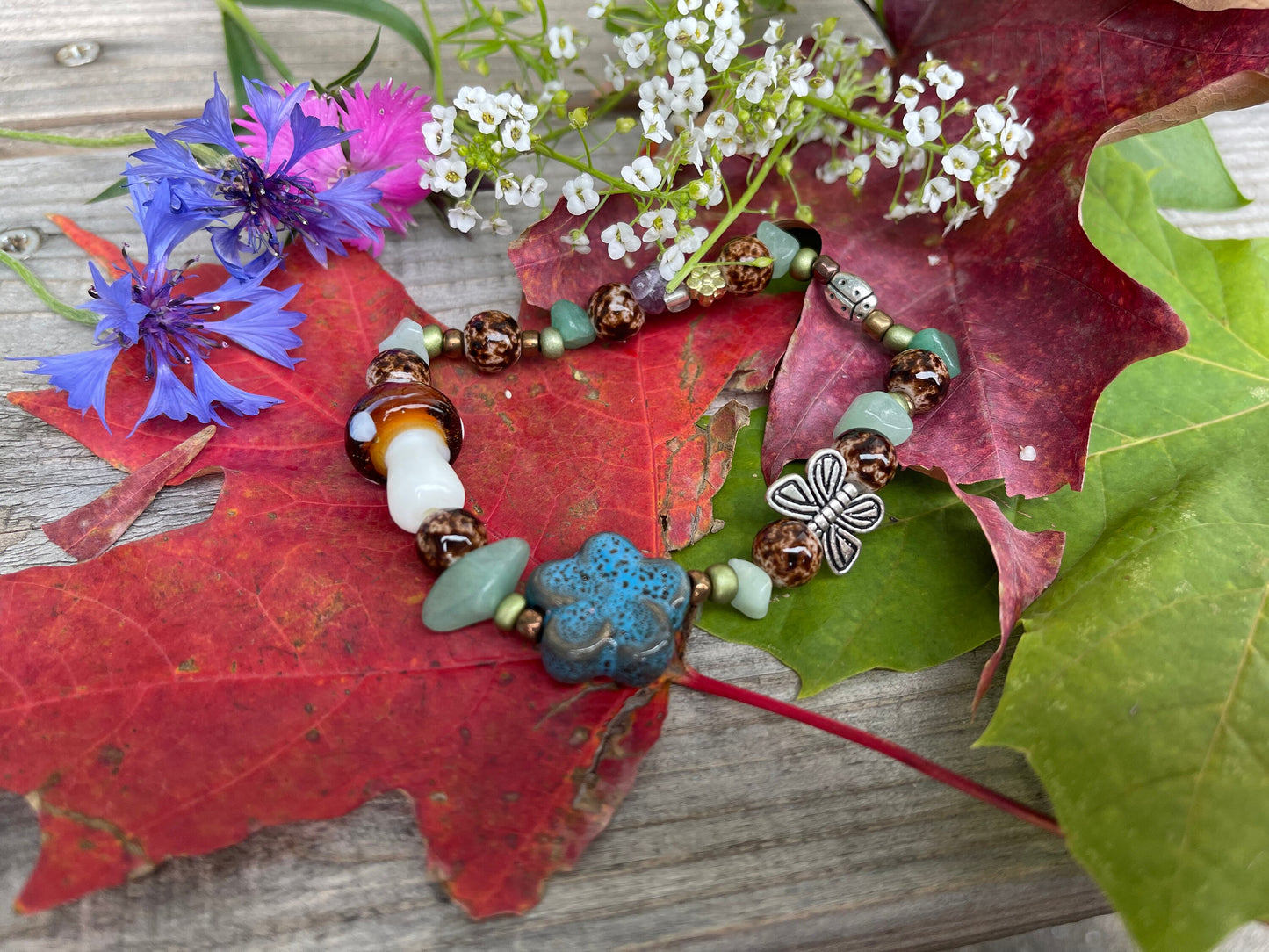 Forest Mushroom Bracelet