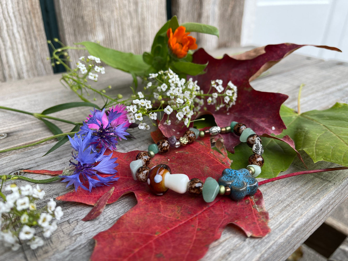 Forest Mushroom Bracelet