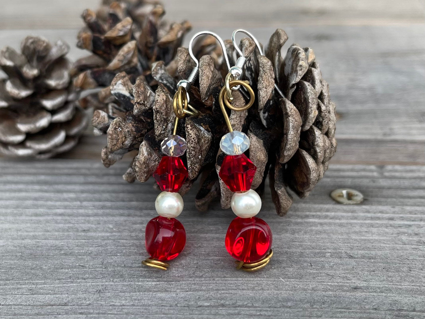 Rouge Bracelet and Earring Set - Martha Collection