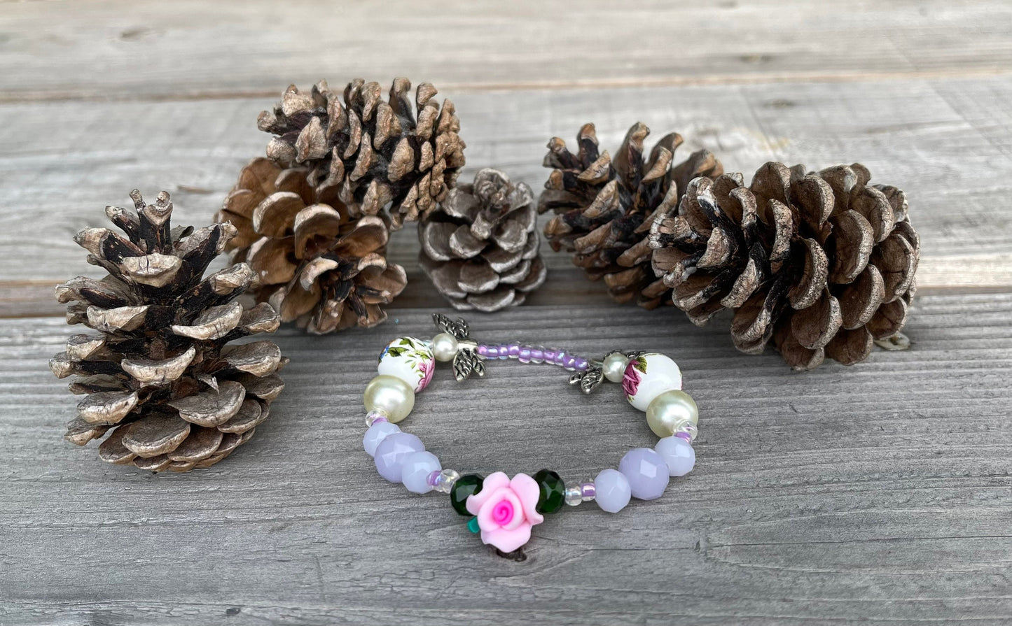 Lilacs in The Garden Bracelet