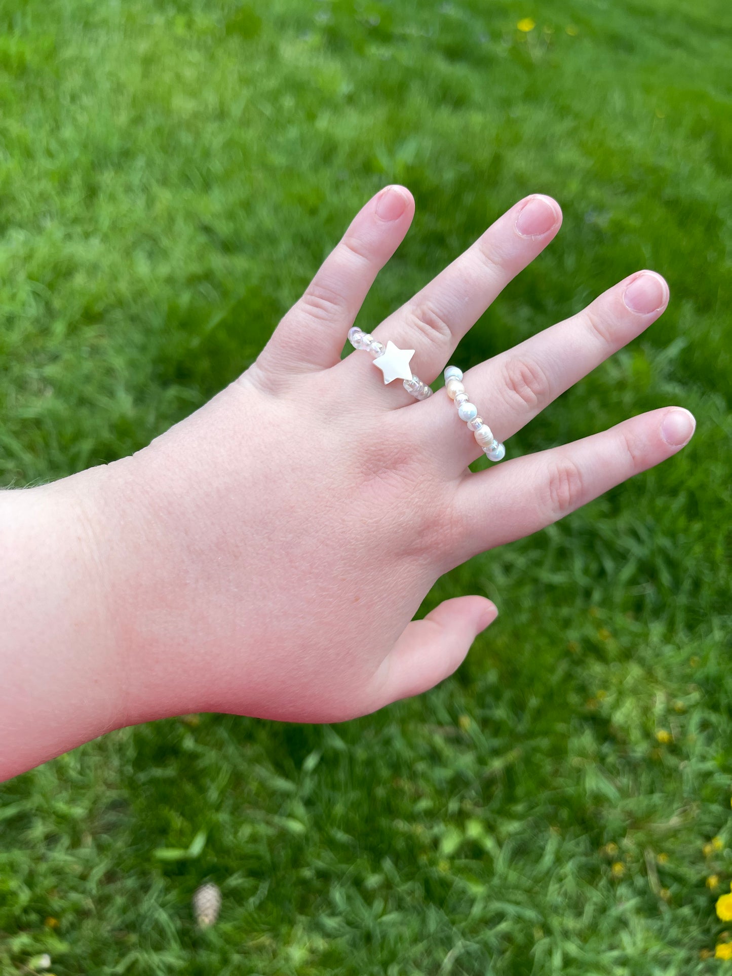 Dreamy 2-piece Beaded Ring Set