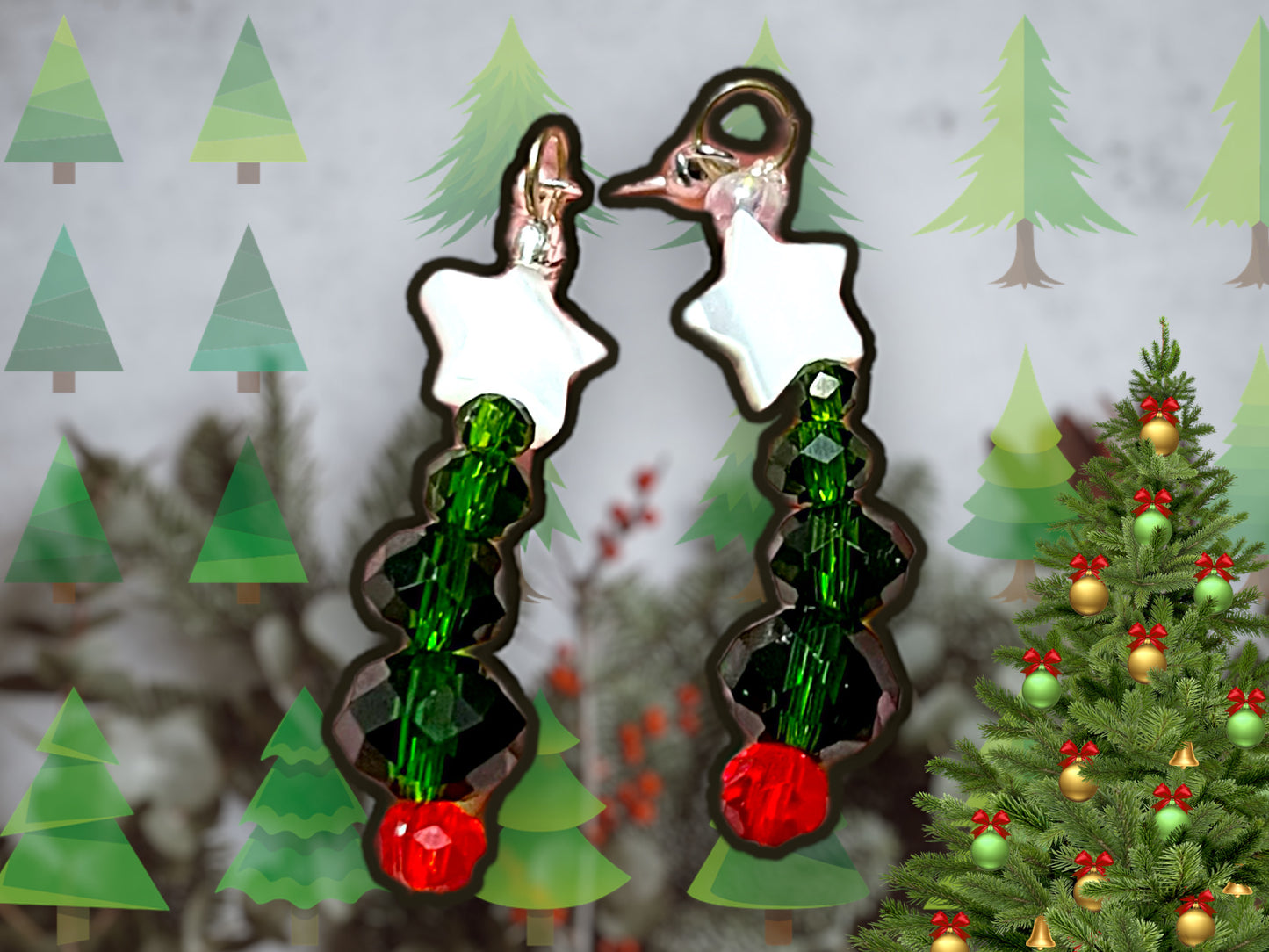 Christmas Tree Earrings